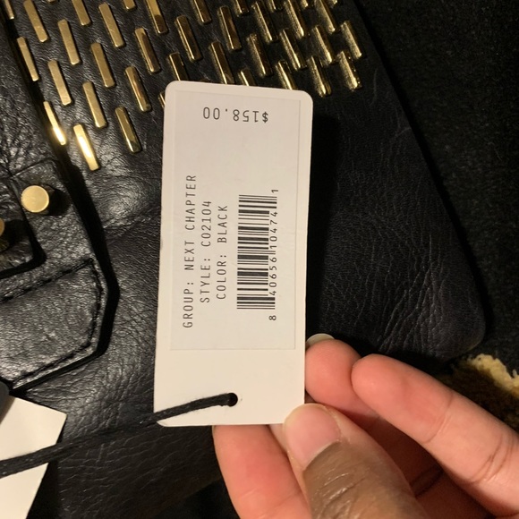 SHE + LO black and gold clutch - Picture 4 of 6